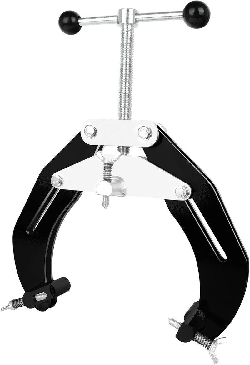 ajee Pipe Clamp, 2 to 6 in, Steel Pipe Alignment Tool with Lightweight Design, High Strength Ultra Clamp with Quick Acting Screws, Black - Image 1